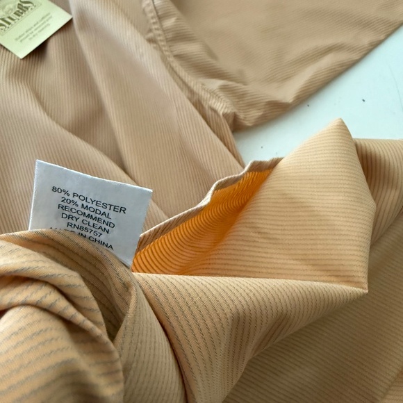 STUBBS Western Golden Pond Embroidered Striped Button Up Dress Shirt Mens XL NWT - Picture 10 of 10